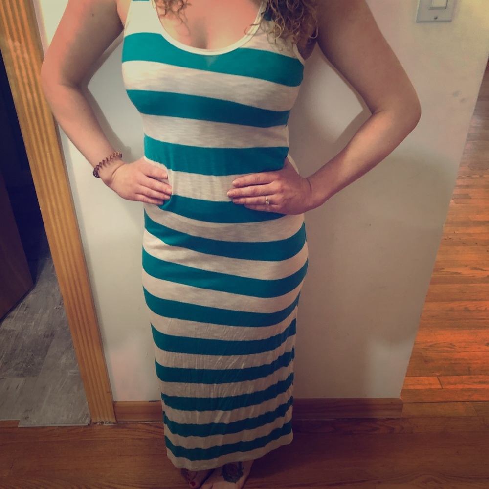 Striped maxi dress